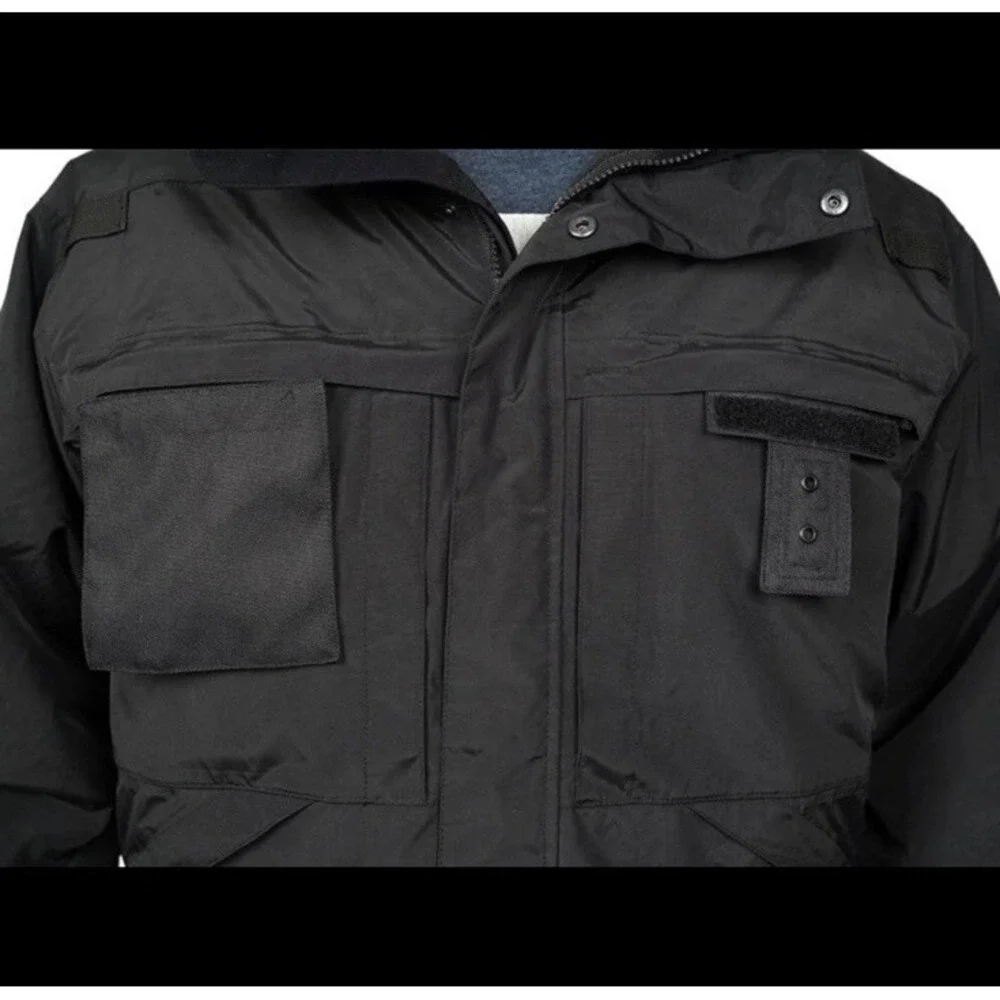 LA Police Gear 5 In 1‎ Duty Black Jacket NWT SIZE LARGE